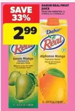 Real Canadian Superstore Dabur Real Fruit Juice offer