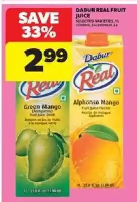 Real Canadian Superstore Dabur Real Fruit Juice offer