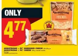 No Frills ARMSTRONG Cheese offer