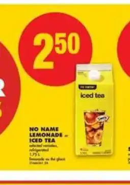 No Frills NO NAME LEMONADE – ICED TEA offer