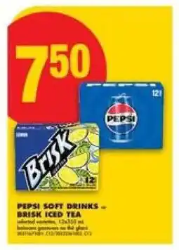 No Frills PEPSI SOFT DRINKS – BRISK ICED TEA offer