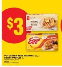 No Frills PC Gluten-Free Waffles / Eggo Waffles offer