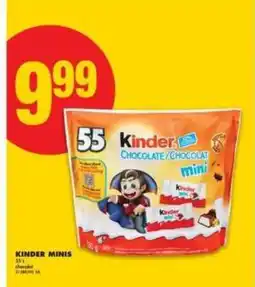 No Frills KINDER MINIS offer