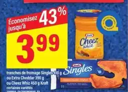 Maxi Kraft Cheez Whiz ou Singles offer