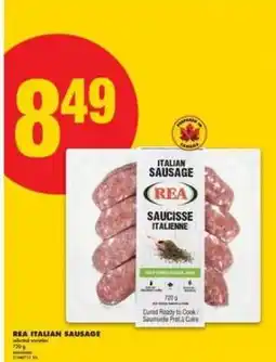 No Frills REA ITALIAN SAUSAGE offer