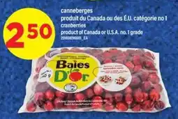 Maxi Baies d'Or Canneberges offer