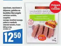 Maxi Marcangelo Sausages offer