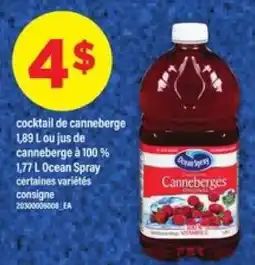 Maxi Ocean Spray Canneberges offer