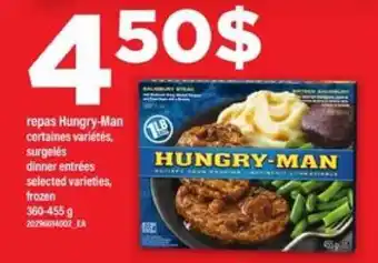 Maxi Hungry-Man repas offer