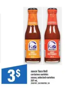 Maxi SAUCE TACO BELL offer