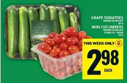 Food Basics Grape Tomatoes / Mini Cucumbers offer