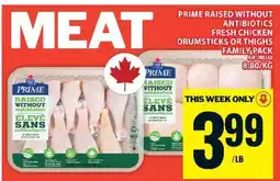 Food Basics Prime Fresh Chicken Drumsticks or Thighs offer