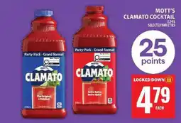 Food Basics MOTT’S CLAMATO COCKTAIL offer