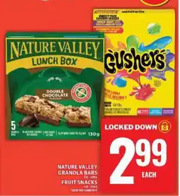 Food Basics Nature Valley Granola Bars / Fruit Snacks offer