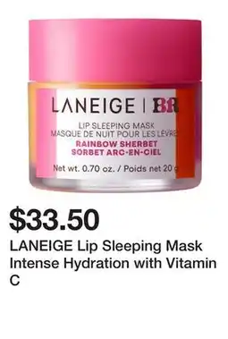 Sephora LANEIGE Lip Sleeping Mask Intense Hydration with Vitamin C offer