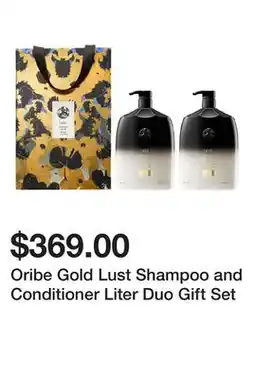 Sephora Oribe Gold Lust Shampoo and Conditioner Liter Duo Gift Set offer
