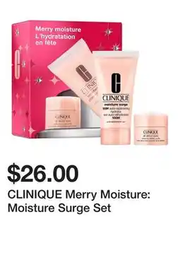 Sephora CLINIQUE Merry Moisture: Moisture Surge Set offer