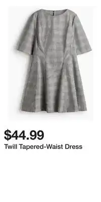 H&M Twill Tapered-Waist Dress offer