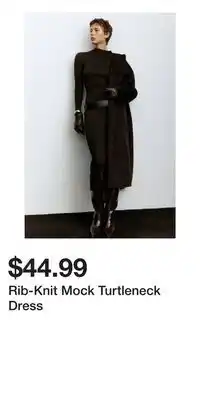 H&M Rib-Knit Mock Turtleneck Dress offer