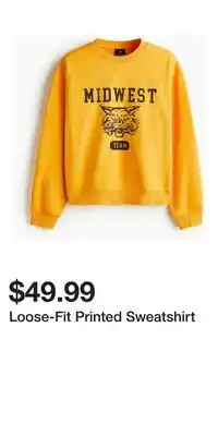 H&M Loose-Fit Printed Sweatshirt offer