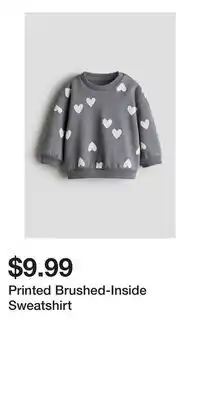 H&M Printed Brushed-Inside Sweatshirt offer