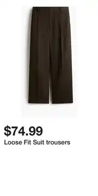 H&M Loose Fit Suit trousers offer