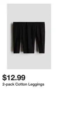 H&M 2-pack Cotton Leggings offer