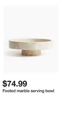 H&M Footed marble serving bowl offer