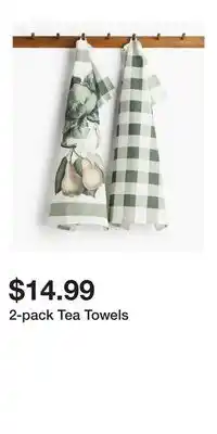H&M 2-pack Tea Towels offer