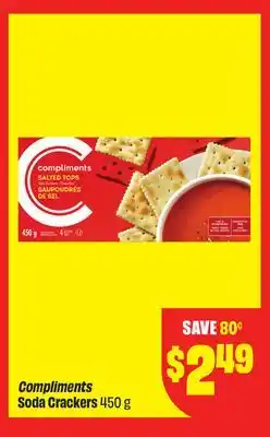 FreshCo Compliments Soda Crackers 450 g offer