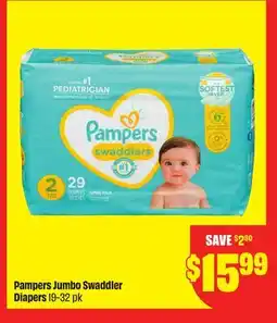 FreshCo Pampers Jumbo Swaddler Diapers 19-32 pk offer
