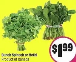 FreshCo Bunch Spinach or Methi offer