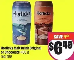 FreshCo Horlicks Malt Drink Original or Chocolate offer