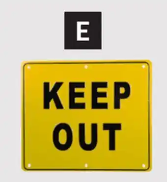 Princess Auto Aluminum Signs Keep Out offer