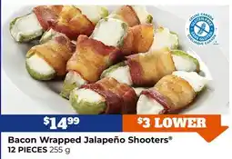 M & M Food Market Bacon Wrapped Jalapeño Shooters 12 PIECES offer