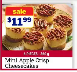 M & M Food Market Mini Apple Crisp Cheesecakes offer