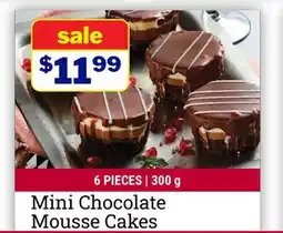 M & M Food Market Mini Chocolate Mousse Cakes offer