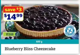 M & M Food Market Blueberry Bliss Cheezecake offer