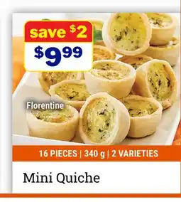M & M Food Market Mini Quiche Florentine offer