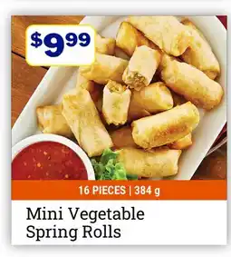 M & M Food Market Mini Vegetable Spring Rolls offer