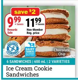 M & M Food Market Ice Cream Cookie Sandwiches offer