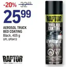 NAPA Auto Parts Raptor aerosol truck bed coating offer