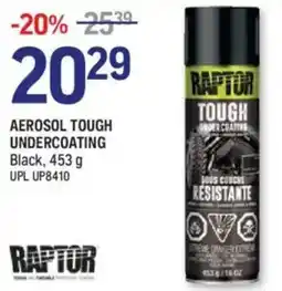 NAPA Auto Parts Raptor aerosol tough undercoating offer