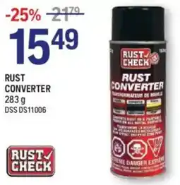 NAPA Auto Parts Rust check rust converter offer