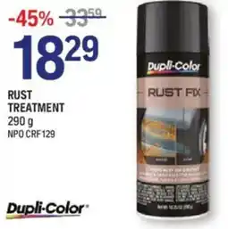 NAPA Auto Parts Dupli-color rust treatment offer
