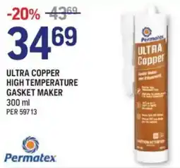 NAPA Auto Parts Permatex ultra copper high temperature gasket maker offer