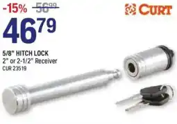 NAPA Auto Parts Curt 5/8" hitch lock 2" or 2-1/2" receiver cur offer