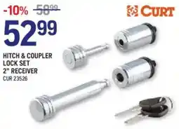 NAPA Auto Parts Curt hitch & coupler lock set 2" receiver offer