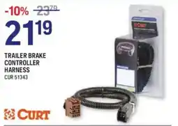 NAPA Auto Parts Curt trailer brake controller harness offer