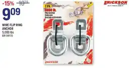 NAPA Auto Parts Erickson wire flip ring anchor offer
